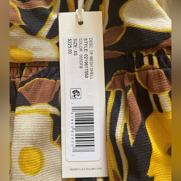 Rebecca Taylor Daphne Fleur Mesh Sleeveless Top sz XS - Picture 3 of 11